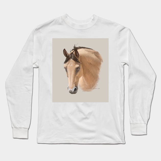 Buckskin Horse Long Sleeve T-Shirt by KJL90